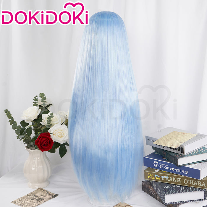 【Ready For Ship】DokiDoki Anime That Time I Got Reincarnated as a Slime Cosplay Rimuru Tempest Wig Long Blue Straight