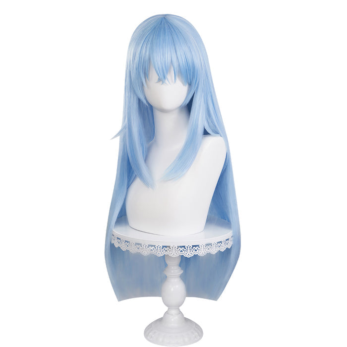 【Ready For Ship】DokiDoki Anime That Time I Got Reincarnated as a Slime Cosplay Rimuru Tempest Wig Long Blue Straight
