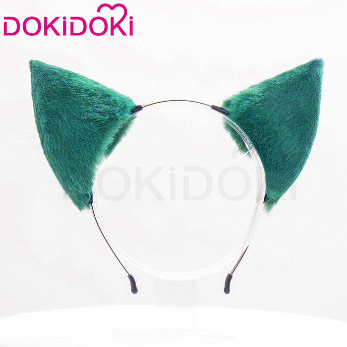 【Ready For Ship】DokiDoki Anime The Apothecary Diaries Cosplay Maomao Ears Tail Prop Mao Mao Green