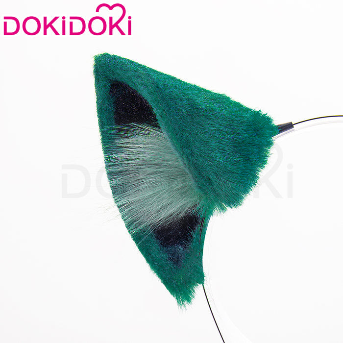 【Ready For Ship】DokiDoki Anime The Apothecary Diaries Cosplay Maomao Ears Tail Prop Mao Mao Green