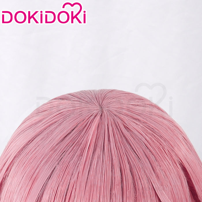 【Ready For Ship】DokiDoki Anime The Future Diary Cosplay Gasai Yuno Wig Long Straight Pink Hair