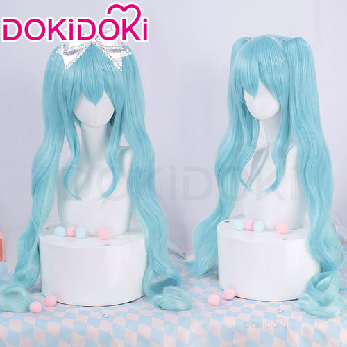 【Ready For Ship】DokiDoki Cosplay Wig 16th Anniversary Long Curly Blue Hair