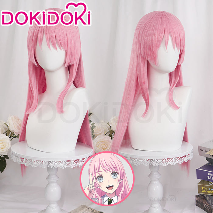【Ready For Ship】DokiDoki Game BanG Dream Cosplay Chihaya Anon Wig Long Straight Pink Hair Garupa