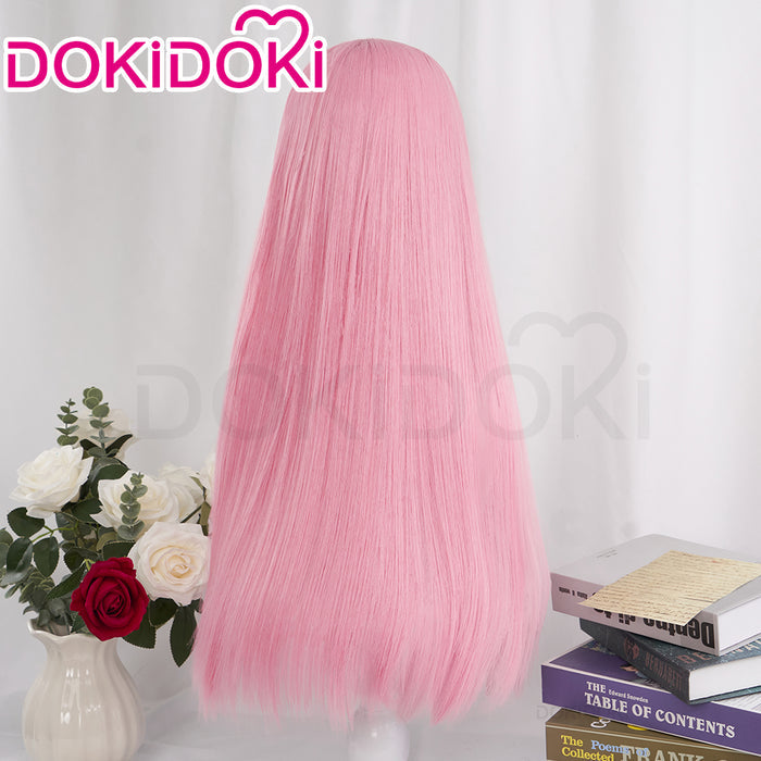 【Ready For Ship】DokiDoki Game BanG Dream Cosplay Chihaya Anon Wig Long Straight Pink Hair Garupa