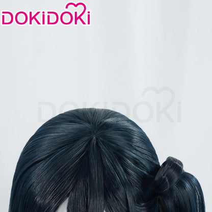 【Ready For Ship】DokiDoki Game Blue Archive Cosplay Tendou Alice Wig Long Straight Black Green Hair
