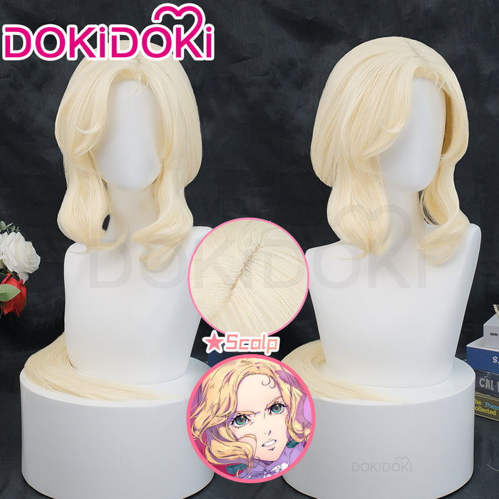 【Ready For Ship】DokiDoki Game Castlevania: Nocturne Cosplay Maria Renard Wig Long Curly White Hair