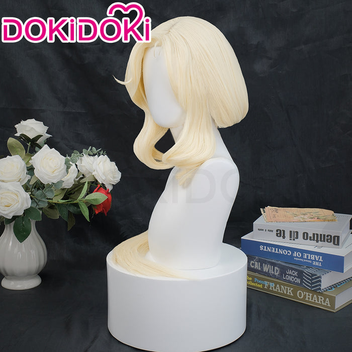 【Ready For Ship】DokiDoki Game Castlevania: Nocturne Cosplay Maria Renard Wig Long Curly White Hair