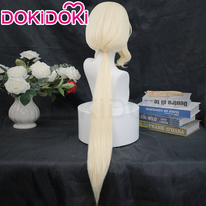【Ready For Ship】DokiDoki Game Castlevania: Nocturne Cosplay Maria Renard Wig Long Curly White Hair