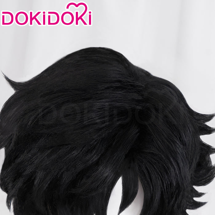 【Ready For Ship】DokiDoki Game Cosplay Cliive Rosfiield Cosplay Wig Short Black Hair