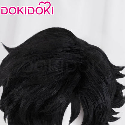 【Ready For Ship】DokiDoki Game Cosplay Cliive Rosfiield Cosplay Wig Short Black Hair