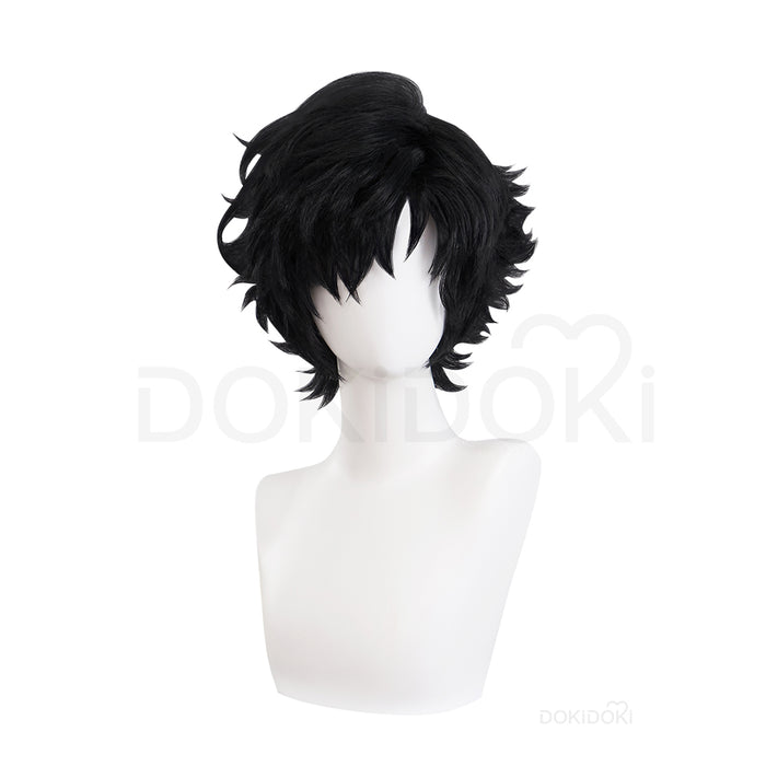 【Ready For Ship】DokiDoki Game Cosplay Cliive Rosfiield Cosplay Wig Short Black Hair