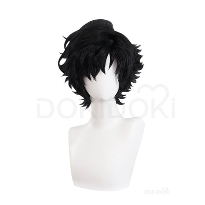 【Ready For Ship】DokiDoki Game Cosplay Cliive Rosfiield Cosplay Wig Short Black Hair