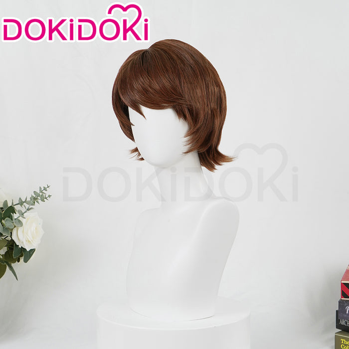 【Ready For Ship】DokiDoki Game Cosplay Joshhua Rosfiield Wig Short Brown Hair