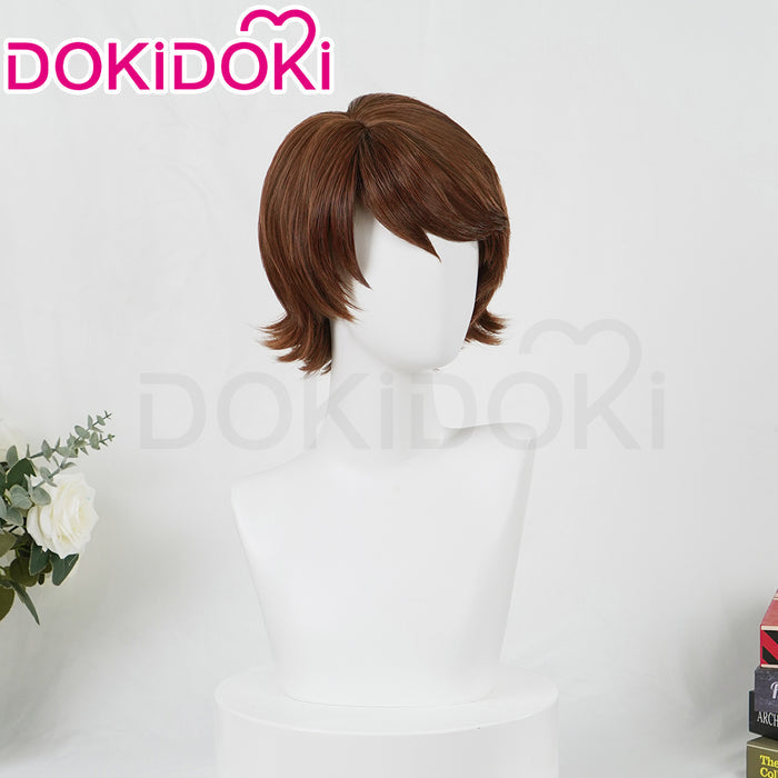 【Ready For Ship】DokiDoki Game Cosplay Joshhua Rosfiield Wig Short Brown Hair