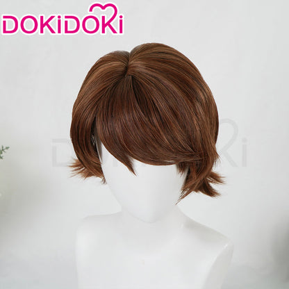 【Ready For Ship】DokiDoki Game Cosplay Joshhua Rosfiield Wig Short Brown Hair