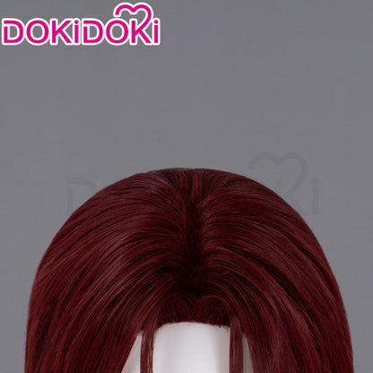 【Ready For Ship】DokiDoki Game Cosplay Main Character Wig Short Straight Red Hair