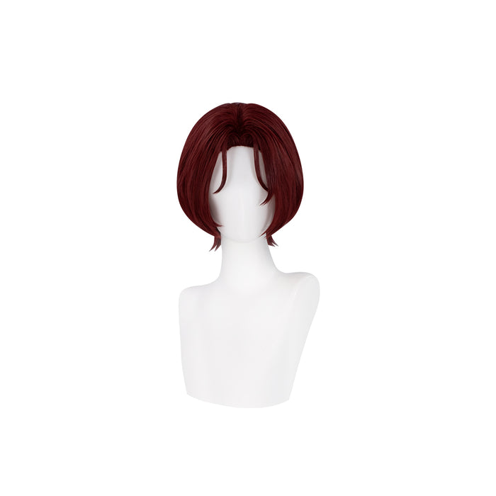 【Ready For Ship】DokiDoki Game Cosplay Main Character Wig Short Straight Red Hair