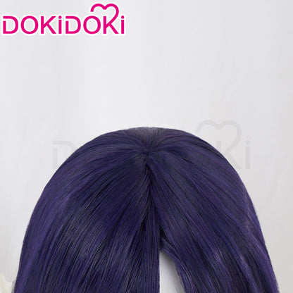 【Ready For Ship】DokiDoki Game Cosplay Midnight Wig Long Straight Purple Hair