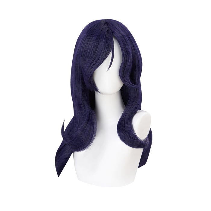 【Ready For Ship】DokiDoki Game Cosplay Midnight Wig Long Straight Purple Hair