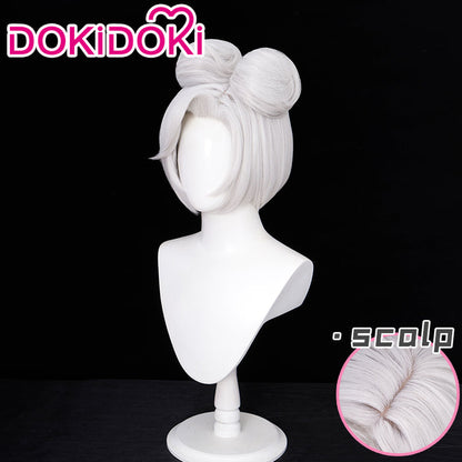 【Ready For Ship】DokiDoki Game Cosplay NPC Wig Women Short White