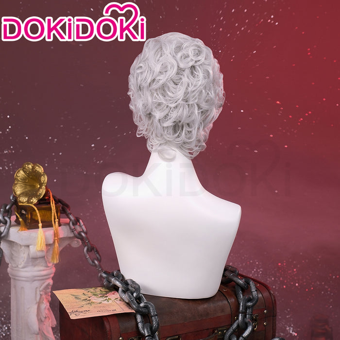 【Ready For Ship】DokiDoki Game Cosplay  Short Curly Silver Wig