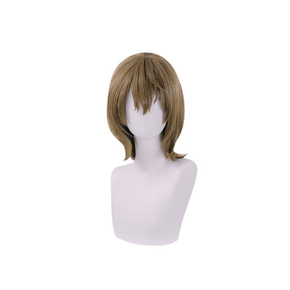 【Ready For Ship】DokiDoki Game Cosplay Wig Crow Goroo Akechii Short Straight Brown Hair
