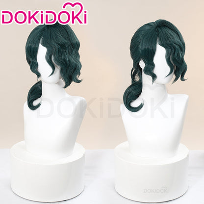 【Ready For Ship】DokiDoki Game Cosplay Wig Long Curly Green Hair
