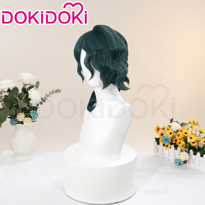 【Ready For Ship】DokiDoki Game Cosplay Wig Long Curly Green Hair