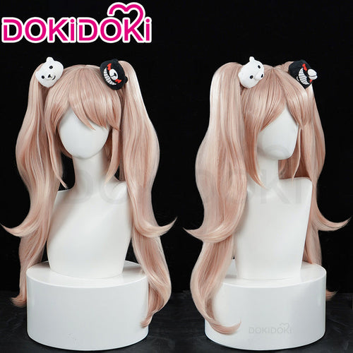 【Ready For Ship】DokiDoki Game Cosplay Wig Long Curly Pink Hair