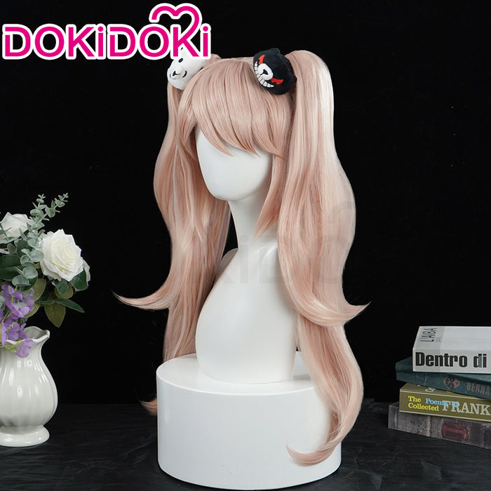 【Ready For Ship】DokiDoki Game Cosplay Wig Long Curly Pink Hair