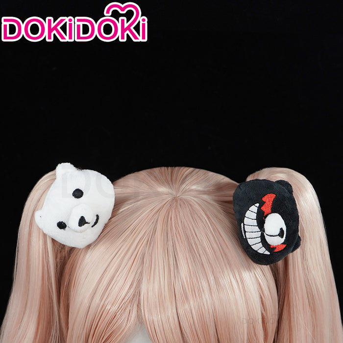 【Ready For Ship】DokiDoki Game Cosplay Wig Long Curly Pink Hair