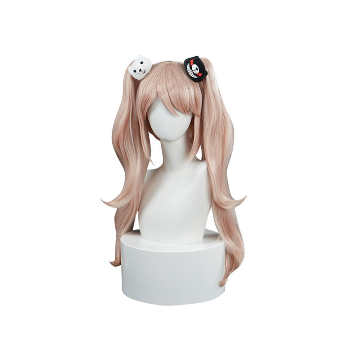 【Ready For Ship】DokiDoki Game Cosplay Wig Long Curly Pink Hair