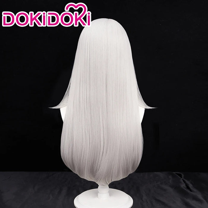 【Ready For Ship】DokiDoki Game Cosplay Wig Long Straight Silver