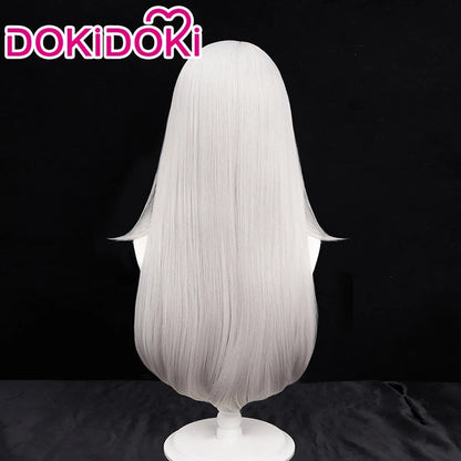 【Ready For Ship】DokiDoki Game Cosplay Wig Long Straight Silver