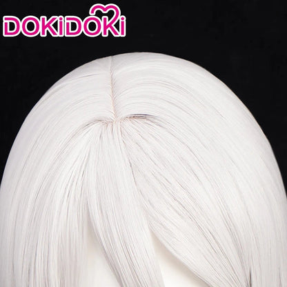【Ready For Ship】DokiDoki Game Cosplay Wig Long Straight Silver