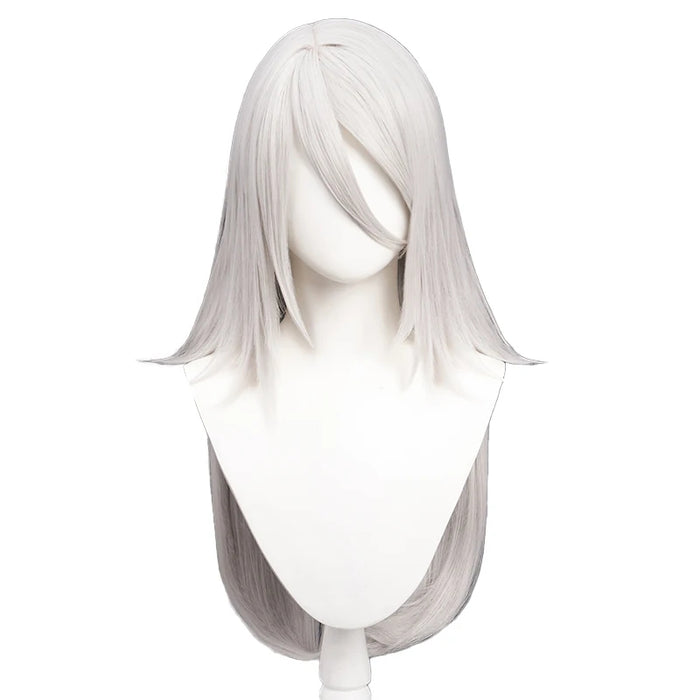 【Ready For Ship】DokiDoki Game Cosplay Wig Long Straight Silver