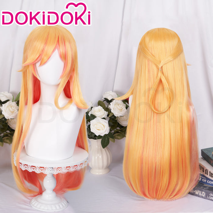 【Ready For Ship】DokiDoki Game Cosplay Wig Long Straight Yellow Hair