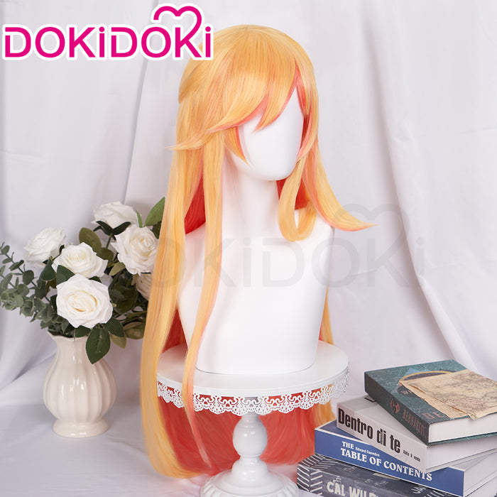 【Ready For Ship】DokiDoki Game Cosplay Wig Long Straight Yellow Hair