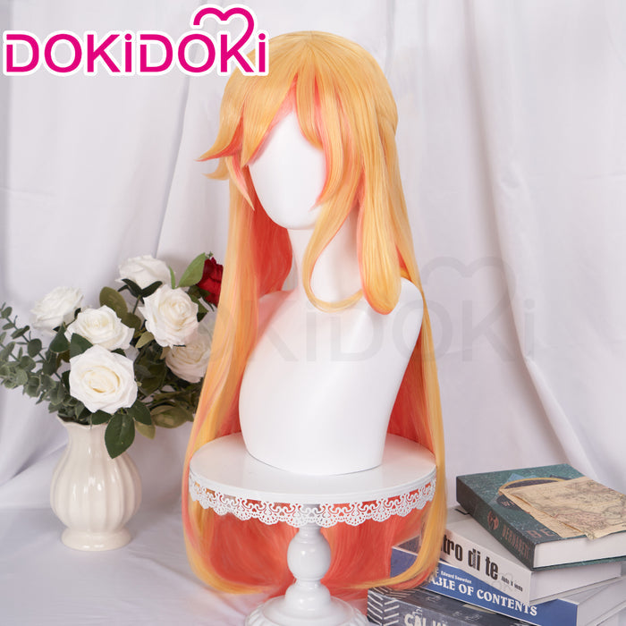 【Ready For Ship】DokiDoki Game Cosplay Wig Long Straight Yellow Hair