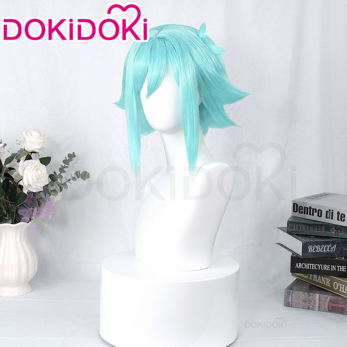 【Ready For Ship】DokiDoki Game Cosplay Wig Short Green Hair