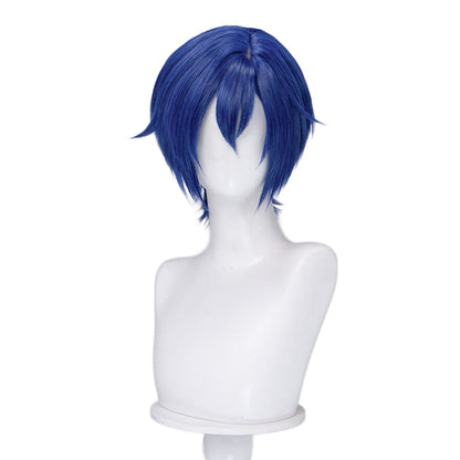 【Ready For Ship】DokiDoki Game Cosplay Wig Short Straight Blue