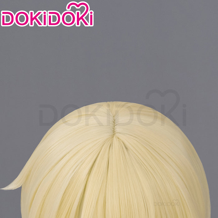 【Ready For Ship】DokiDoki Game  Cosplay Wig Short Straight Yellow Hair
