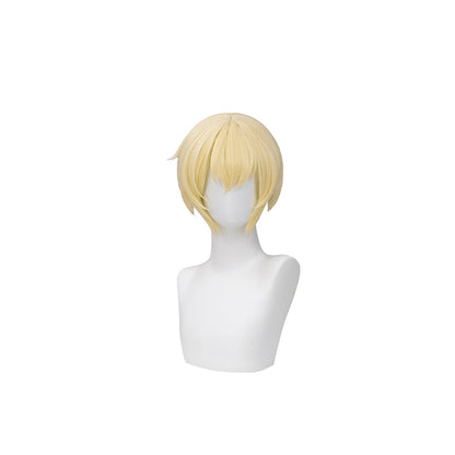 【Ready For Ship】DokiDoki Game  Cosplay Wig Short Straight Yellow Hair