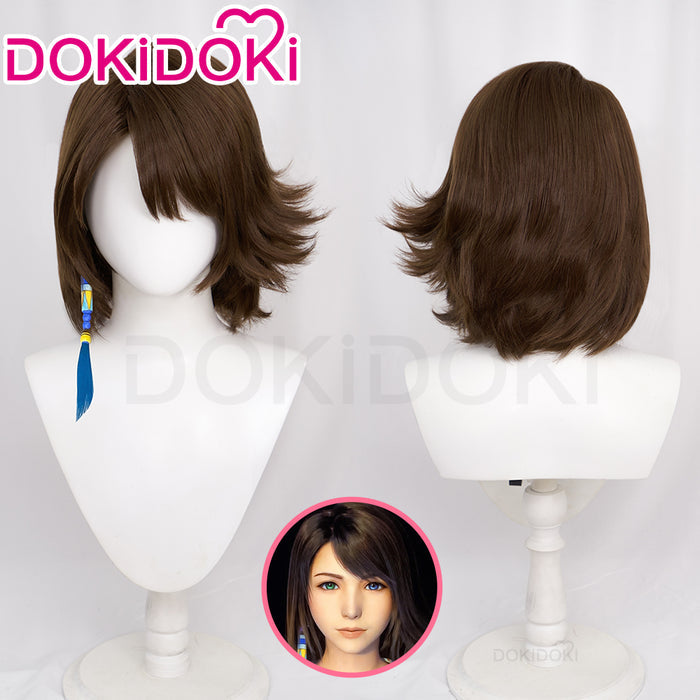 【Ready For Ship】DokiDoki Game Cosplay Yunna Wig Short Straight Brown
