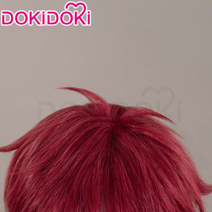 【Ready For Ship】DokiDoki Game Diabolik Lovers Cosplay Sakamaki Ayato Wig Short Straight Red Pink Hair
