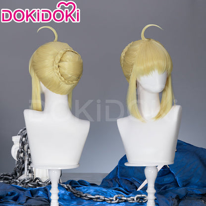 【Ready For Ship】DokiDoki Game Fate/Stay night Cosplay Saber Artoria Pendragon Wig Long Yellow Hair