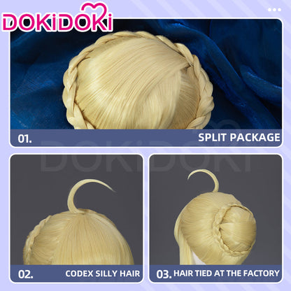 【Ready For Ship】DokiDoki Game Fate/Stay night Cosplay Saber Artoria Pendragon Wig Long Yellow Hair