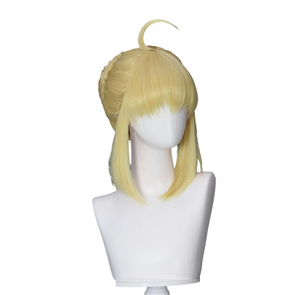 【Ready For Ship】DokiDoki Game Fate/Stay night Cosplay Saber Artoria Pendragon Wig Long Yellow Hair