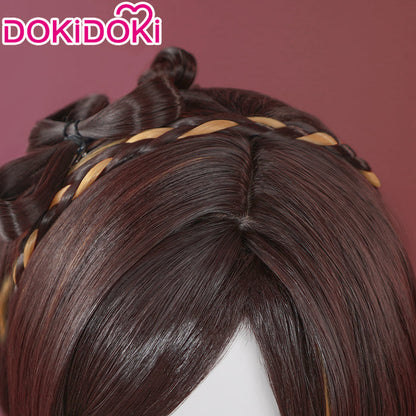 【Ready For Ship】DokiDoki Game Genshin Impact Cosplay Chiori Wig Short Curly Hair / Headpieces