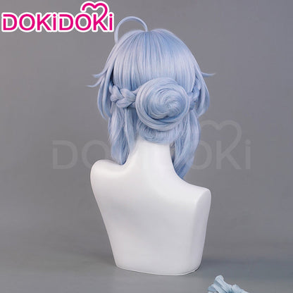 【Ready For Ship】DokiDoki Game Genshin Impact Cosplay Ganyu Lantern Rite Wig Gan Yu Long Straight Hair Twilight Blossom